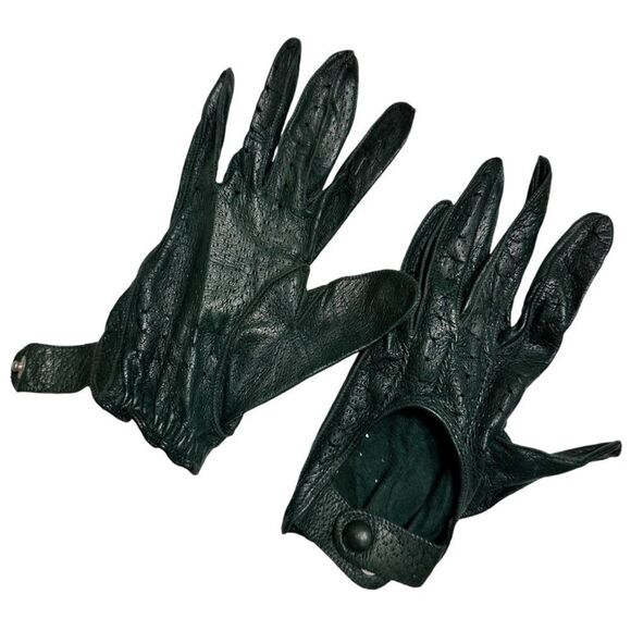 Vintage 80’s Chocolate Brown lined soft leather gloves Size 7.5 plus bonus pair - Picture 8 of 11